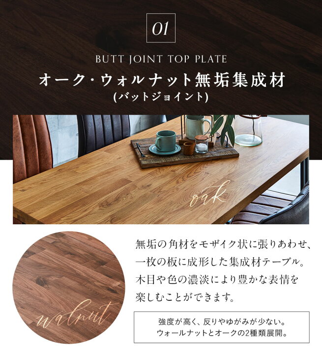 楽天市場】【P5倍 2/16(日)迄】 ダイニングテーブル 単品 150 × 80 