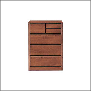 チェスト ティアラ 幅60cm 4段 ブラウン 完成品 国産品ローチェスト ロータイプ 自然塗装 おしゃれ 衣類収納 整理タンス 洋服タンス フルオープンレール 木製 機能的 大川家具