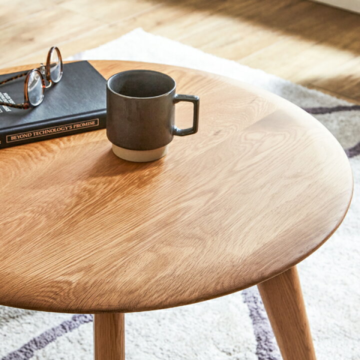 楽天市場】テーブル センターテーブル 木製 オーク 無垢 ローテーブル  