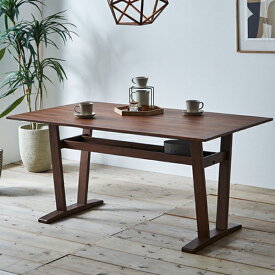 ダイニングテーブル 棚付きテーブル 150cm 4人用 カフェ風 ウォールナット オーク 北欧 木製 長方形 食卓 机 シンプル