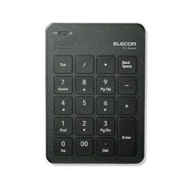 エレコム Bluetoothテンキーパッド パンタグラフ 薄型 ブラック TK-TBP020BK