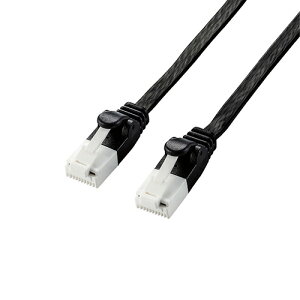 �y5�Z�b�g�z�G���R�� LAN�P�[�u��/CAT6A����/�ܐ܂�h�~/�t���b�g/5.0m/�u���b�N LD-GFAT/BK50X5