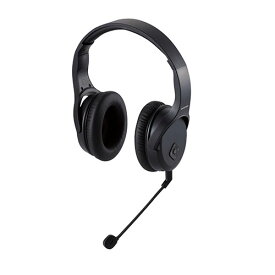 エレコム 無線ヘッドセット/2.4GHzワイヤレス/オーバーヘッド型/マイクアーム付き/USB-Aアダプタ付/両耳/ブラック HS-HPW01BK