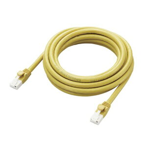 GR LANP[u CAT6A 3m  10Gbps Xg[g ܐ܂h~ CG[ LD-GPAT/YL3/RS