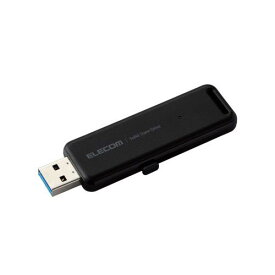 エレコム SSD 外付け 1TB USB3.2 Gen2 スライド式 ノック式 高速 耐衝撃 ブラック ESD-EMB1000GBK