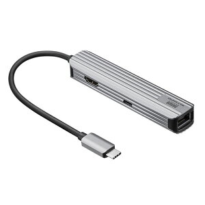 �T�����T�v���C USB Type-C�}���`�ϊ��A�_�v�^ HDMI+LAN�t �P�[�u��15cm USB-3TCHLP7S