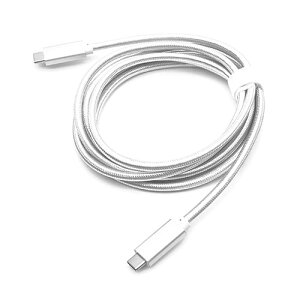 �y3�Z�b�g�z ���{�g���X�g�e�N�m���W�[ JTT USB3.2 Gen2 TYPE-C to TYPE-C�P�[�u�� 2m SLIVER JTCC322-20SVX3