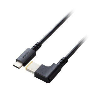 エレコム ノートPC用充電ケーブル(USB Type-C/DC角コネクター/100W) ブラック DC-PDLE20BK