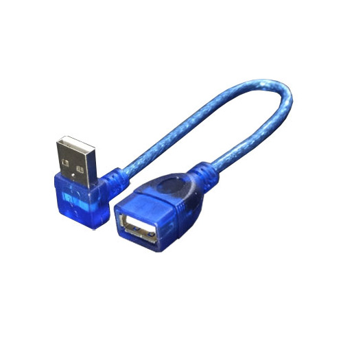 変換名人 USB L型ケーブル延長20(下L) USBA-CA20DL - 変換コネクタ