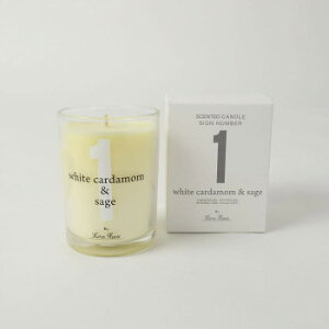 u̔ SCENTED CANDLE TCio[ WHITE CARDAMOM  SAGE 107080WH