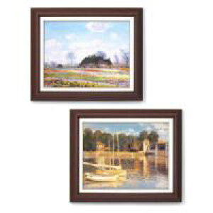 モネ名画額F6号 1734140・花畑