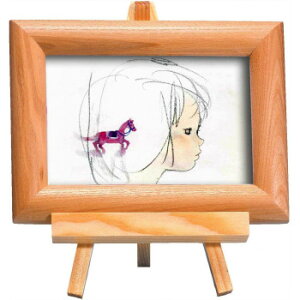 ナチュラルイーゼル付(ちひろ絵はがき一枚入り) 1415640・横顔