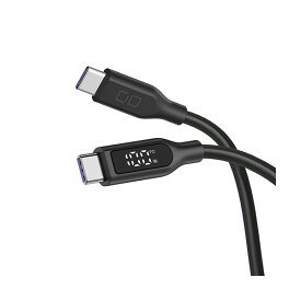 CIO ディスプレイ表示付きシリコンケーブル CtoC 100W 1m ブラック CIO-SL-SC-CC1-BK 1本