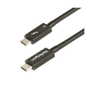 StarTech.com Thunderbolt 4 (40Gbps) USB-Cケーブル 50cm ブラック TBLT4MM50CM1本