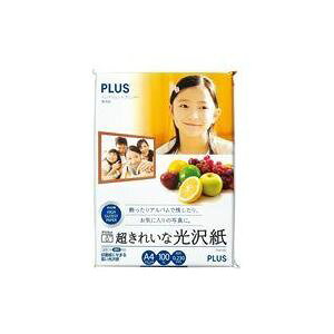 (まとめ)プラス 超きれいな光沢紙 IT221GC A4 100枚【×2セット】