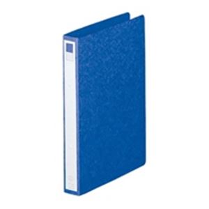 (業務用10セット) LIHITLAB リング式ファイル タテ型 10冊入り 背幅：35mm F-803 藍