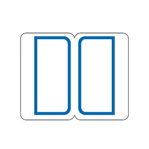 (まとめ) ライオン事務器 インデックスラベル 小18×25mm 青枠 BS3 1パック(352片:16片×22シート) 【×30セット】