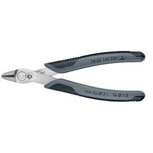 KNIPEX クニペックス 7803-140ESD エレクトロニクス スーパーニッパー XL SB 工具 ツール DIY 作業工具 道具 ニッパー