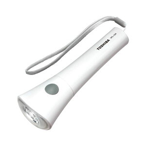 (まとめ) 東芝 LED懐中電灯 乾電池別 単1形2本用 ホワイト 【×3セット】
