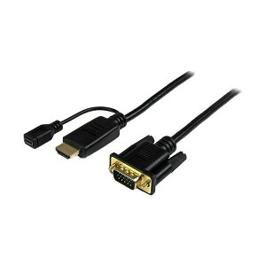 StarTech.com HDMI-VGAアクティブ変換ケーブルアダプタ 3m 1920×1200/1080p HDMI(オス)-アナログRGBHD2VGAMM10 1本