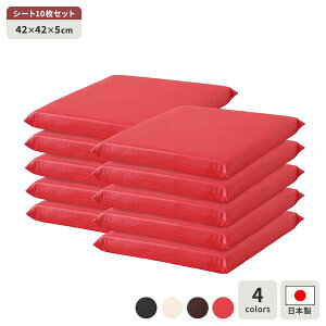 ���z�c ���b�h 10���Z�b�g ���{�� �X�N�G�A �N�b�V���� �t���b�g �V�[�g 42×42 cm PVC ���� ���U�[ �V���v�� ���_�� �f�U�C��