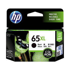 （まとめ）HP HP65XL インクカートリッジ黒(増量) N9K04AA 1個 【×2セット】