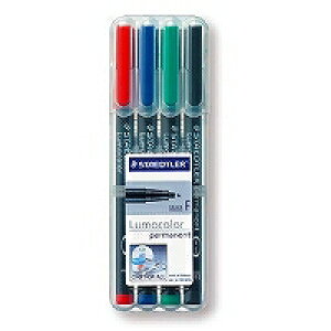 STAEDTLER �X�e�b�h���[ �����J���[OHP�y���ɍ�F(318WP4 4�V���N)�u�P��:�N�~�v