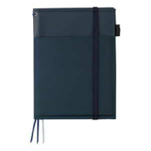 コクヨ カバーノート(2冊収容・リングノート)A5紺B罫50枚合皮 (ノ-V685B-DB)