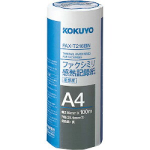 KOKUYO �R�N�� �t�@�N�V�~�����M�L�^��216mm�� A4 100m �c��25mm (FAX-T216BN)