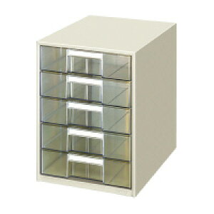 コクヨ レターケース透明プラスチック引出しタイプB4タテ深型5段 (LC-BG205M)