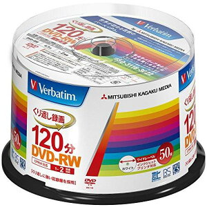 OHwfBA DVD-RW (Video with CPRM) JԂ^p 120 1-2{ 50XshP[X (VHW12NP50SV1)