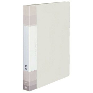 コクヨ クリヤーブック(Glassele) 固定式・背ポケット A4タテ 60ポケット オフホワイト ラ-GLB60W 1冊