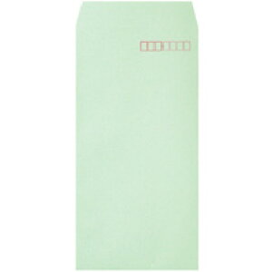 heart 透けないカラー封筒 長3 パステルグリーン 100枚入(XEP290)