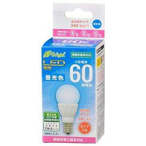 OHM I[d@ LEDd `(60`/810lm/6.4W/F/E17/Sz240°/Ή/fMގ{HΉ) LDA6D-G-E17 IS22