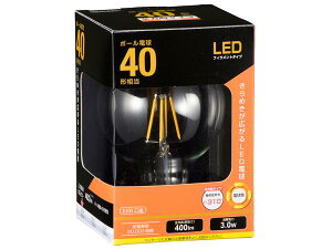 OHM I[d@ 06-3477 LEDtBg^Cvd {[`(40`/400lm/dF/G95/E26/Sz310°) LDG3L C6
