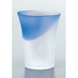 東洋佐々木ガラス 《日本製》泡立ちぐらす ビヤーグラス ブルー(大)【ビールグラス】 (18202 42052WULM-600)（入数6）