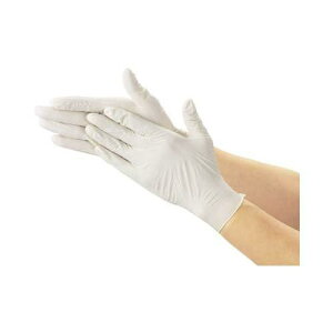 TRUSCO トラスコ中山 TRUSCO 使い捨て極薄手袋 100枚入 L ホワイト TGL493L