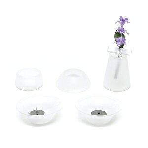 東京ローソク オモイデノアカシ 仏具8点セット 硝子 F