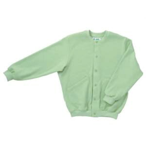 日本エンゼル スクエアニット室内着【えりなし前開きタイプ】 グリーン S (5100)