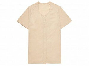 日本エンゼル らくらく前開きワンタッチ肌着【婦人用】半袖 ベージュ M (7505−2)