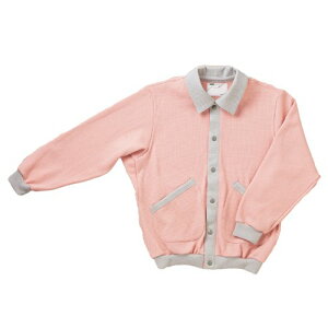 日本エンゼル スクエアニット室内着【えり付き前開きタイプ】 ピンク M (5101)