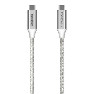 ADTEC �A�h�e�b�N USB Type-C to C �P�[�u�� (4K�E100W�o�� / 10Gbps / 2.0m) �z���C�g�yAPC-V2010CC-4KU3G2-W�z