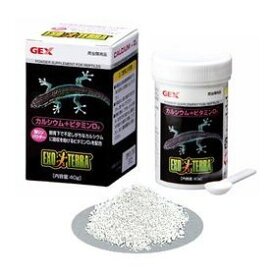 GEX(ジェックス) カルシウム+ビタミンD3 40g EXO-TERRA PT-1855 【サプリメント/爬虫類用フード/両性類用フード/Reptile】