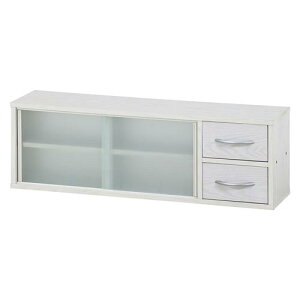 カウンター上収納ラック 90幅 オークWH