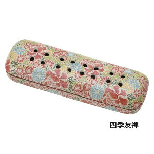 有田焼 寝かせる線香皿 四季友禅