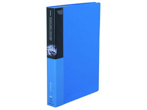 キャンパス ポストカードホルダー固定式 A4 50ポケット 青 コクヨ ハセ-230NB