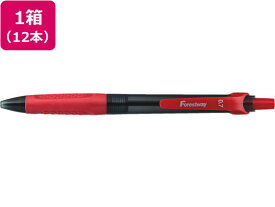 ノック式油性ボールペン 0.7mm 赤 12本 Forestway FRW-536598