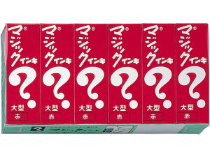 マジックインキ 大型 赤 6本 寺西化学工業 ML-T2-6P