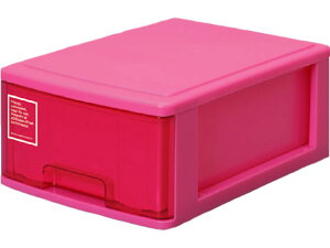 A4レターケース深型1段 シルキー410 ピンク サンコープラスチック