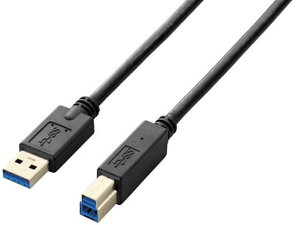 USB3.0P[u A-B^Cv 3m ubN GR USB3-AB30BK